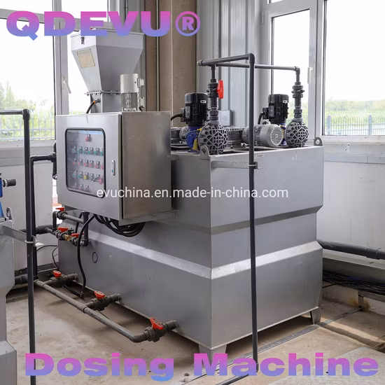 Dispositivo de dosagem químico industrial do equipamento de alimentação da solução quantitativa do polímero
